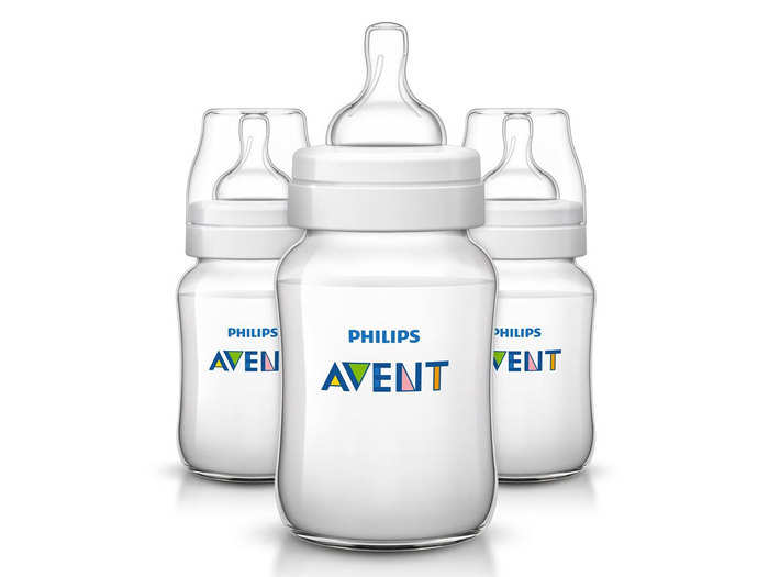 A trio of baby bottles proven to help prevent colic