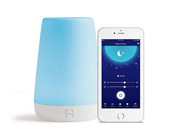 A nightlight that uses color and sound to promote better sleep