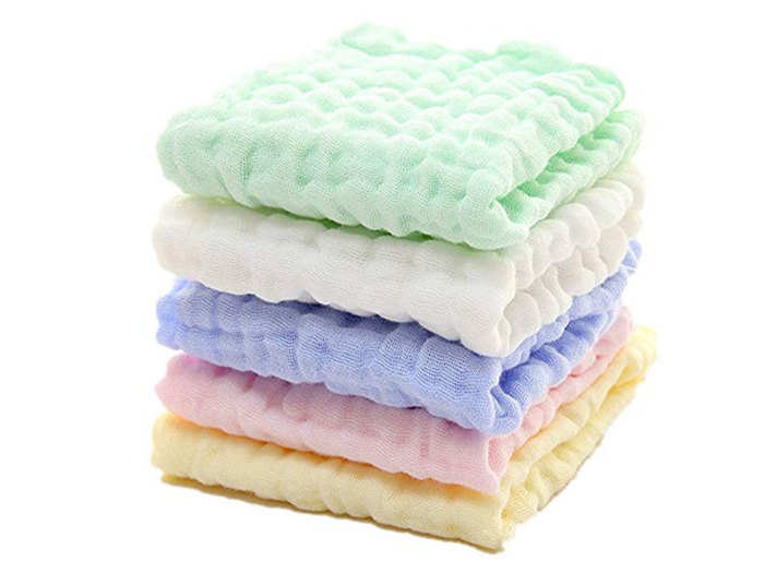 A set of soft, muslin cloths that can be used for all different purposes, from pillow covers to washcloths