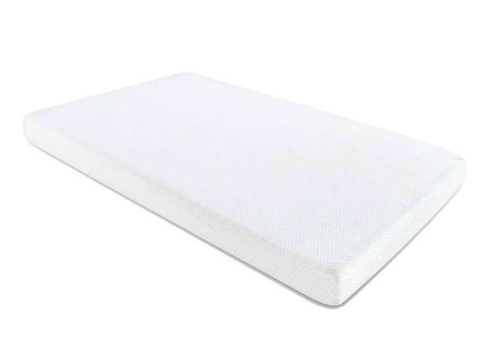 A breathable, water-resistant, crib-sized foam mattress