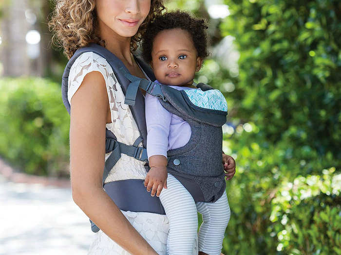 A carrier that lets them hold their baby four different ways, depending on their little one