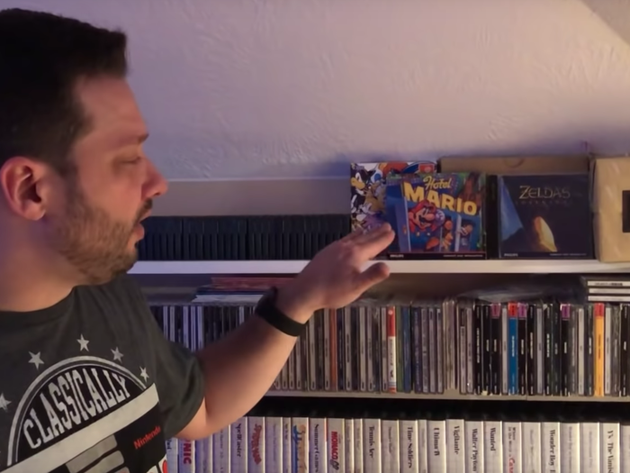 No completionist video game library would be truly complete without the Phillips CD-i games starring Super Mario and Link — and yes, Monteiro has both of those: