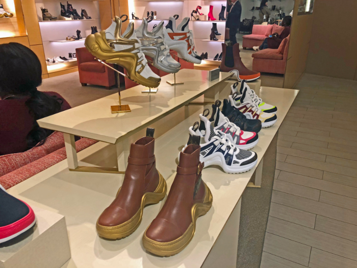 Meanwhile over at Saks, sneakers live on the eighth floor in a section dubbed 10022-SHOE. But more on that later.