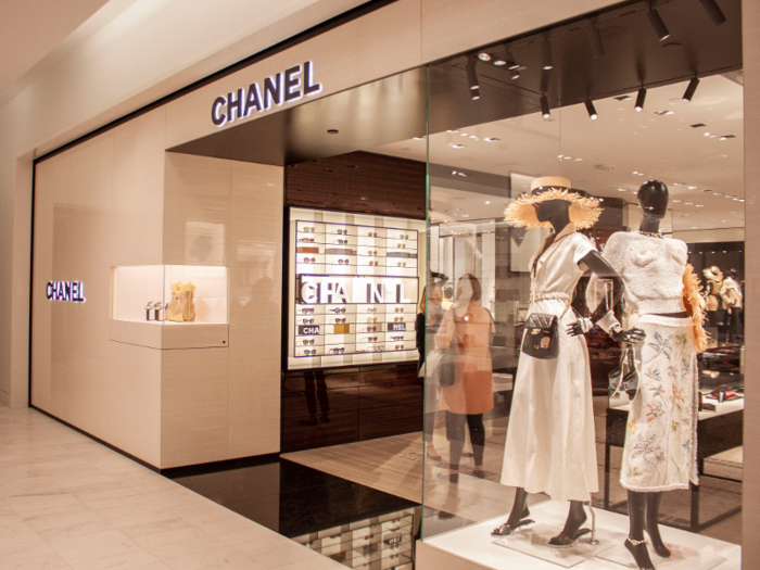 This first floor of Neiman Marcus features luxury hubs similar to the ones seen in Saks. Chanel, ...