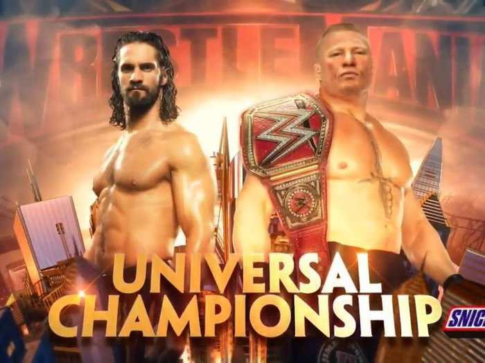 3. Universal Championship: Seth Rollins vs. Brock Lesnar (c)