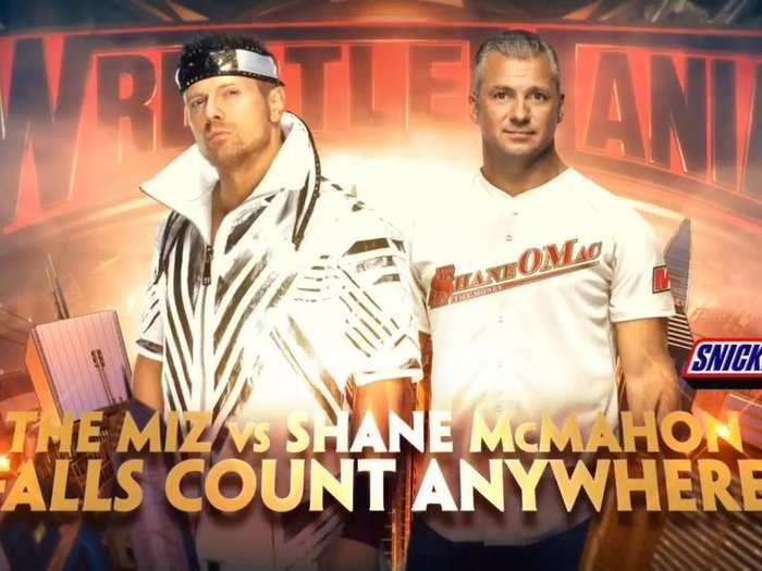 4. Falls Count Anywhere: The Miz vs. Shane McMahon