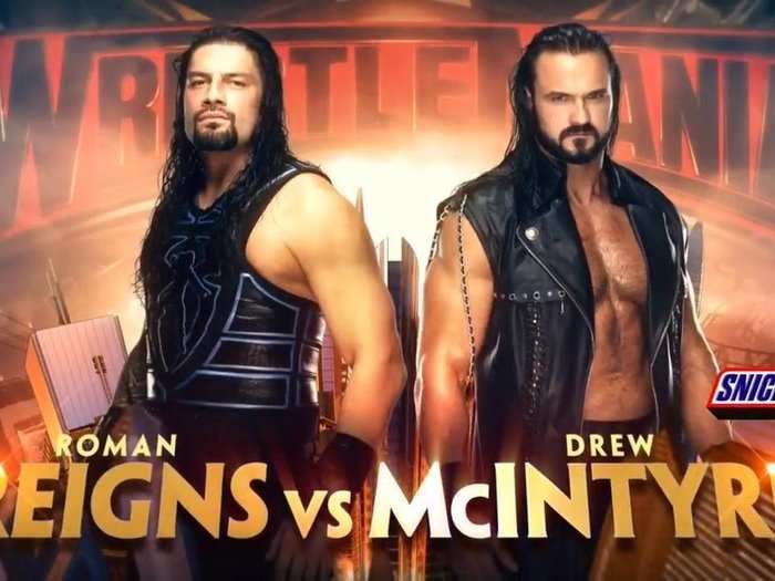 8. Roman Reigns vs. Drew McIntyre