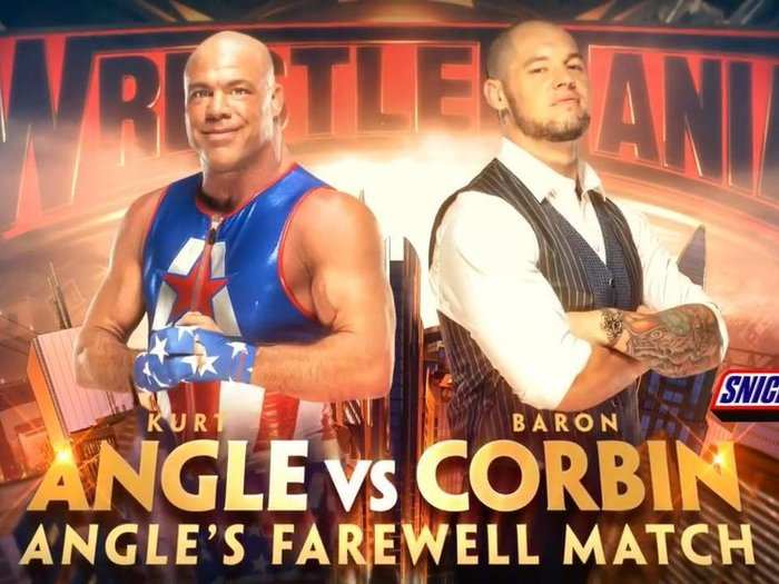 10. Kurt Angle vs. Baron Corbin