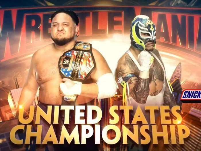 14. United States Championship: Samoa Joe (c) vs. Rey Mysterio