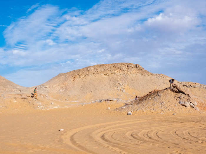 Our last stop before the White Desert was the Crystal Mountain, locally known as Gebel al-Izzaz. It