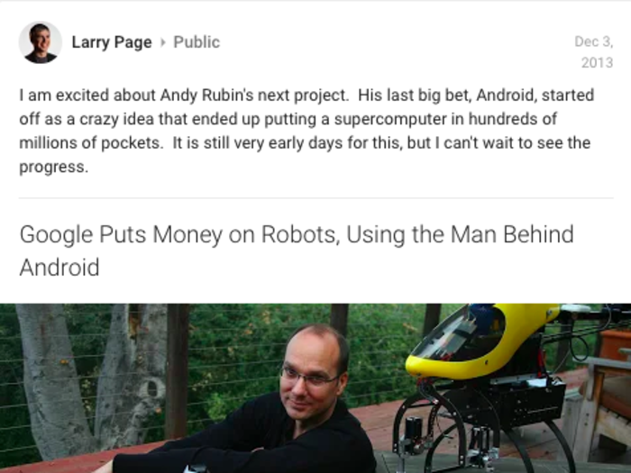 Google has recently faced criticism for the way it handles claims of sexual harassment. According to a lawsuit, reported on by Bloomberg, Page personally approved a $150 million payout to Andy Rubin while Rubin was under investigation for sexual misconduct.