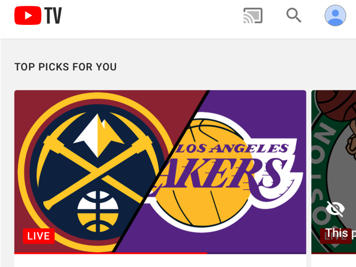 As I expected, the vast majority of my time on YouTube TV was spent watching live sporting events, and I found the coverage incredible. Every time I logged on to the app to watch sports, the game I wanted to watch was available.