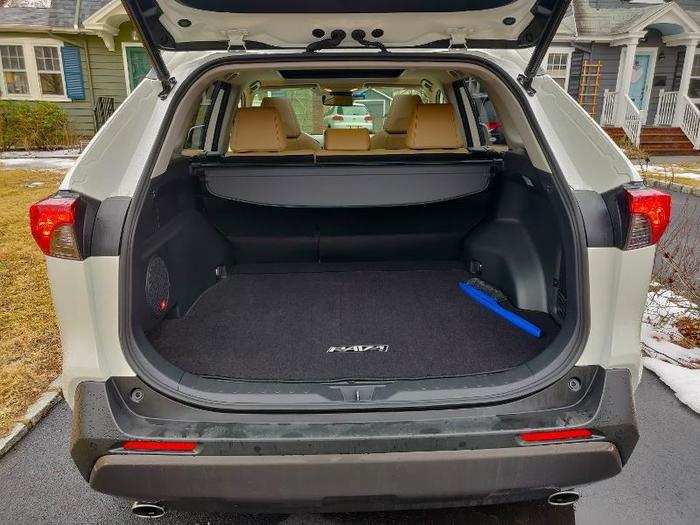 12. Cargo room: Open the power liftgate and you