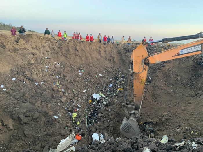 Ethiopian Airlines Flight ET302 crashed just six minutes after takeoff near the town of Bishoftu, southeast of Addis Ababa. All 157 passengers and crew were killed. According to investigators, the jet 32-foot-deep crater.