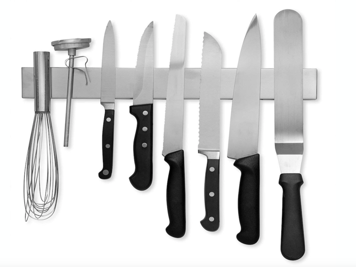 A magnetic knife bar to mount on your wall