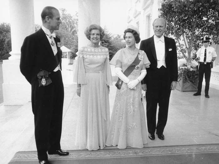 President Gerald Ford hosted Queen Elizabeth and Prince Phillip for a state dinner. "If I hadn