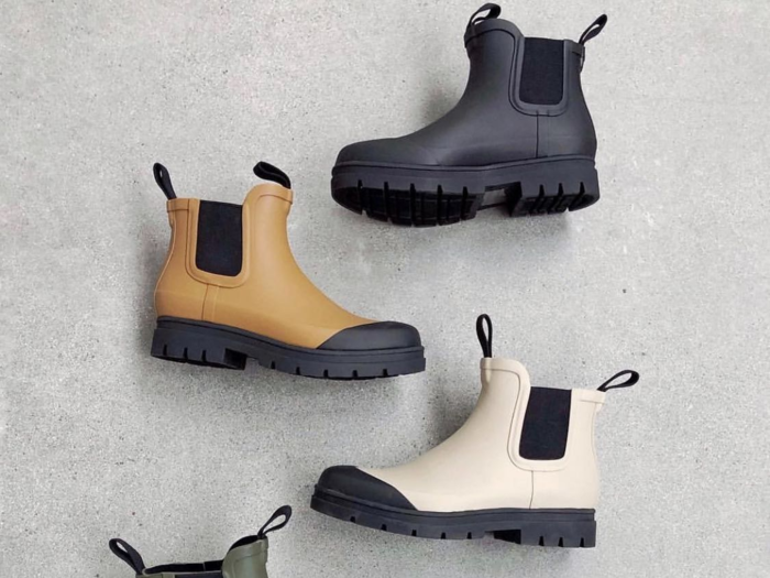 A pair of rain boots that are durable and actually cute