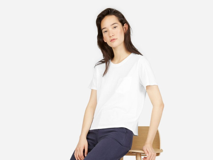 A boxy white tee that works in just about any outfit