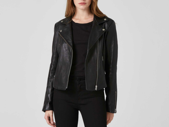 A sleek leather jacket that looks almost more expensive than it is