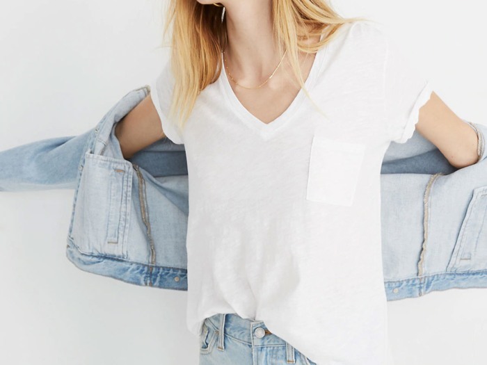 A lightweight, airy white tee that goes with everything