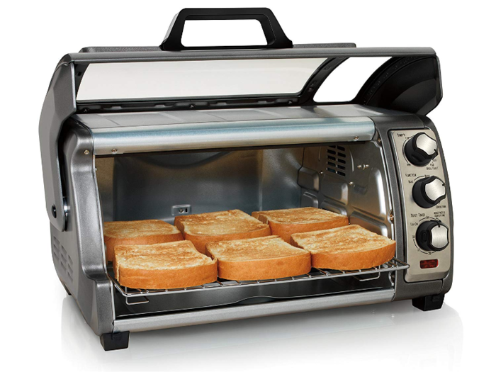 A toaster oven