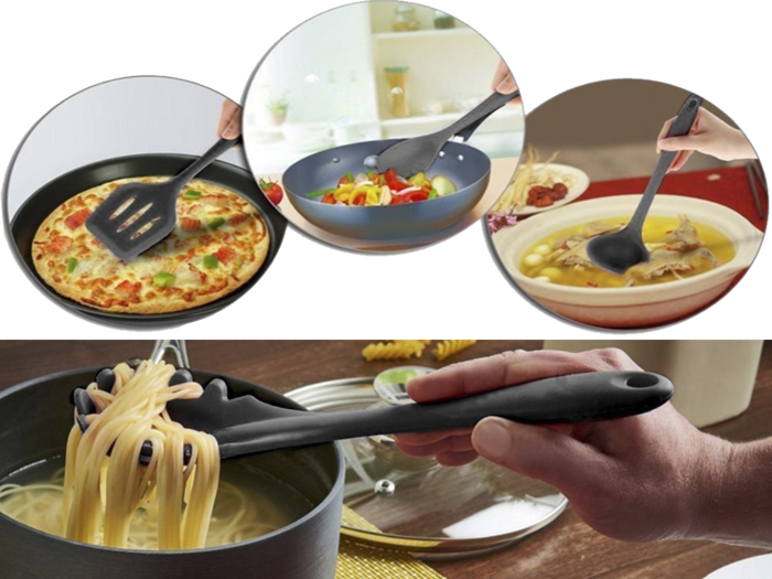 A kitchen utensil set