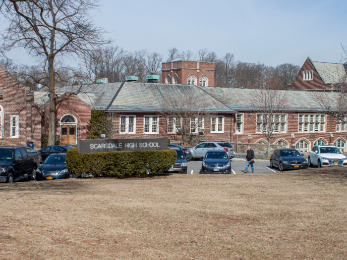 I went to get a look at Scarsdale High School, which has been ranked among the top 100 high schools in the country.