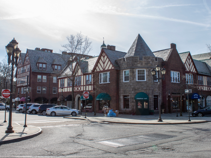 Scarsdale is known for its Tudor-style homes and storefronts, many of which were built in the 1920s.