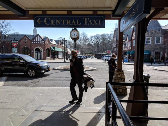 I stepped out of the train station in Scarsdale to a bright and sunny spring morning.