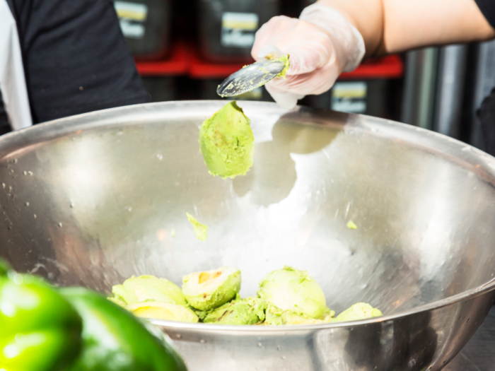 Scooping and plopping avocado into a bowl seems like it would be a simple thing. But it