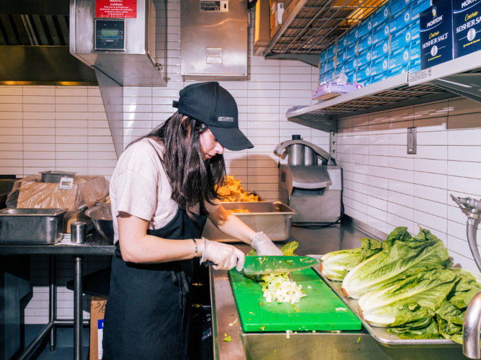 Cindy, a member of the focus prep team, was my lettuce whisperer. She taught me the company process, and I