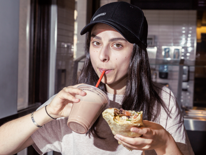 At the time we visited, they were testing out a variation of frozen Mexican hot chocolate ...