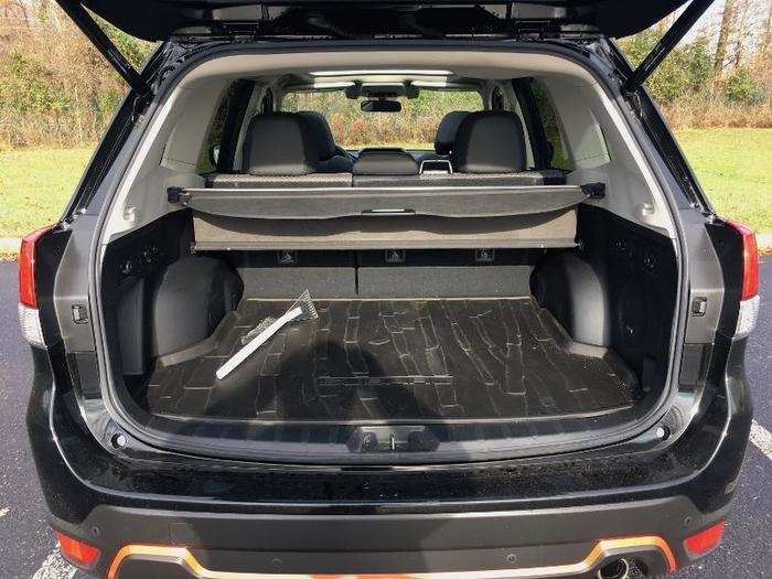 10. Cargo room: Open up the rear hatch and you