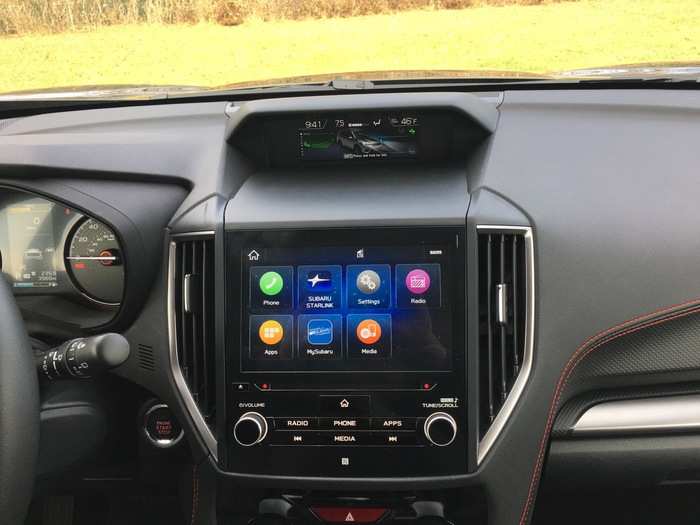 4. Easy to use infotainment: Our test car came equipped with the optional eight-inch touchscreen running Subaru