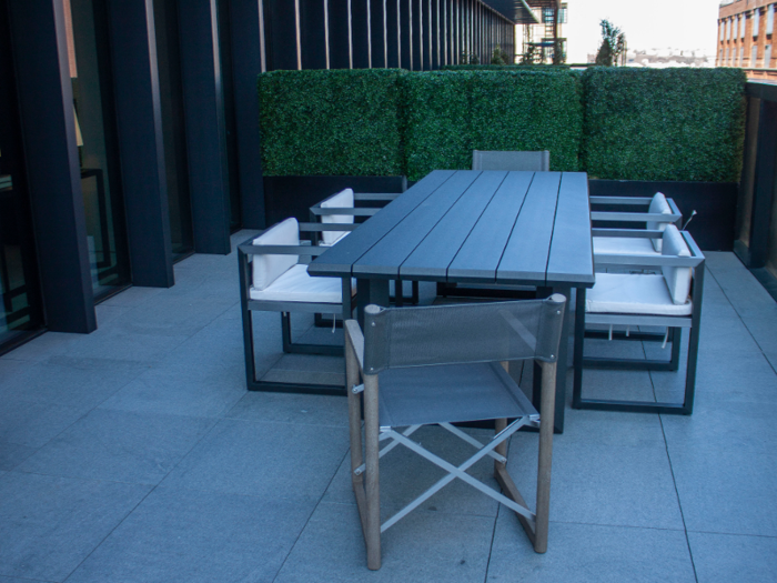 It was a chilly morning when I visited the penthouse, but I can see how the spacious balcony would be an ideal spot for al fresco summer dining and parties.