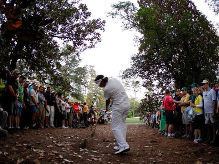 No. 10: Camellia — Bubba Watson escapes the forest (2012)