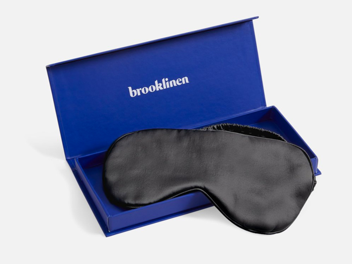 A silk eye mask