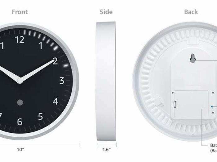 The design of the Echo Wall Clock is surprisingly plain.