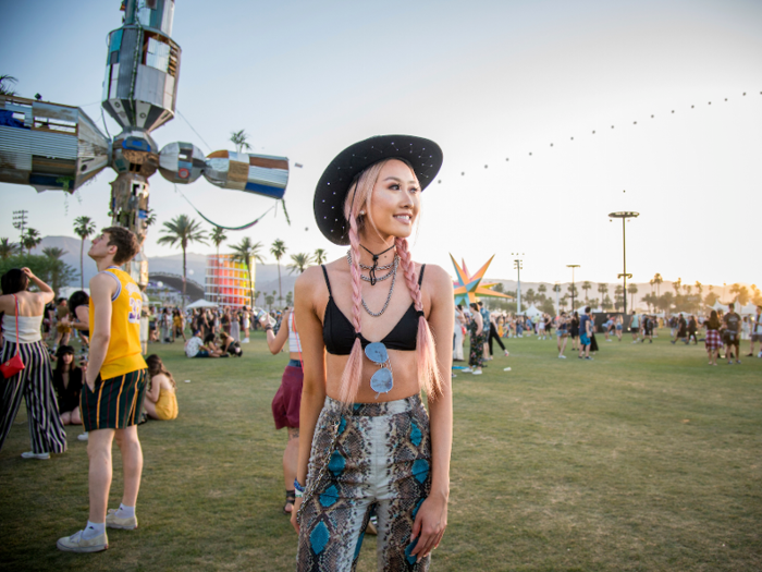 Festival-goers can also purchase add-ons, like an "outstanding in the field dinner" for $225 per night. It includes a full-course meal in Coachella