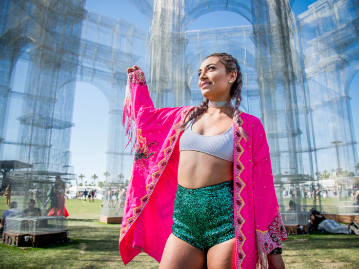 Coachella also offers hotel travel packages. Festival-goers can bundle their festival passes with resort accommodations and shuttle transportation. Prices start at $2,695 and cost as much as $8,069, depending on the level of entry and number of people.