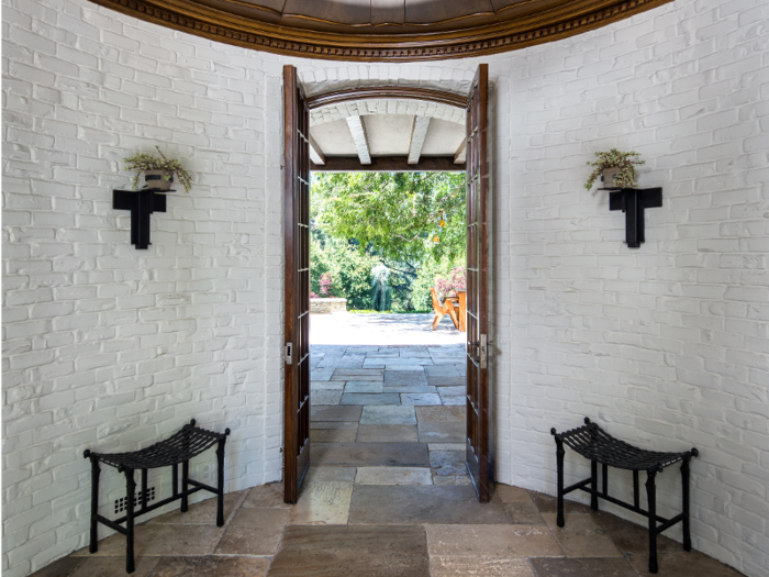 Like many southern California homes, this one was clearly designed to merge indoor and outdoor living.