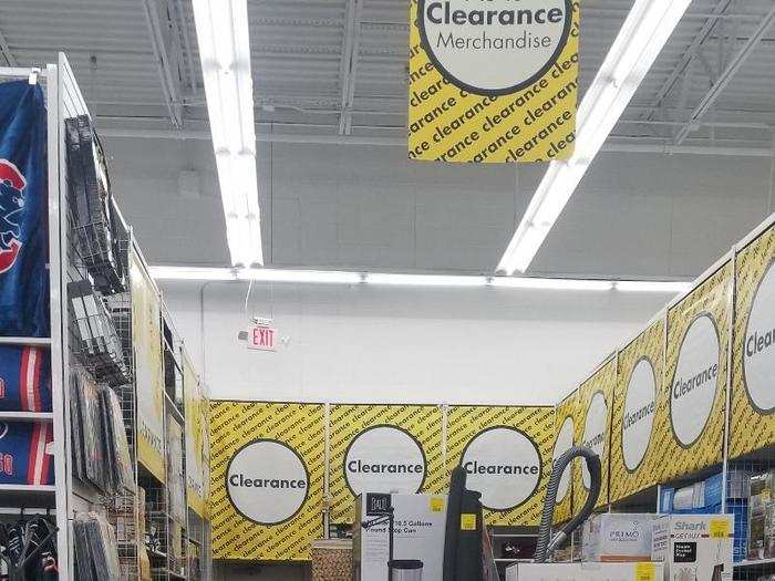 There was a designated clearance section in the middle of the store, instead of the clearance sections being spread out between departments like they were at HomeGoods.