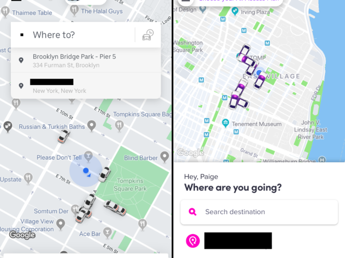 On their face, Uber and Lyft are not so different. Open up either app, plug in your address, and you can be in a car and en route to your destination in just a few minutes.