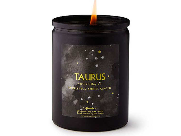 A fragrant candle inspired by her zodiac sign