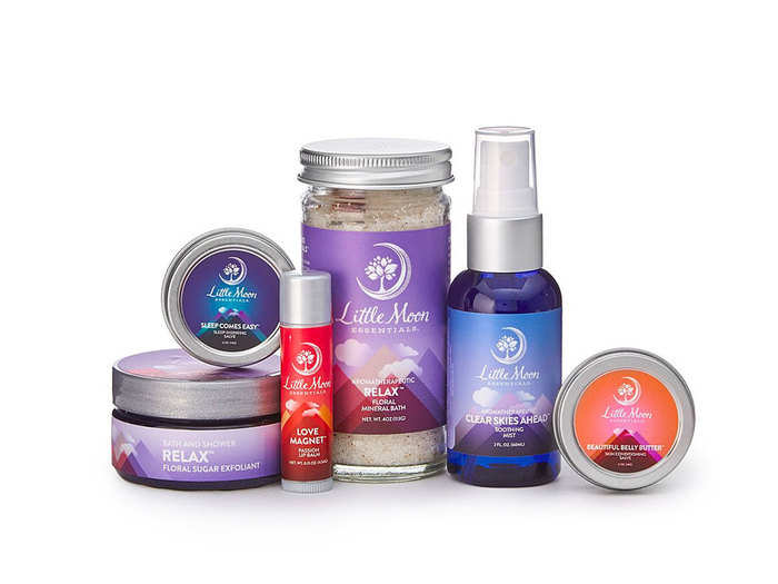 A survival kit of soothing products to help her relax