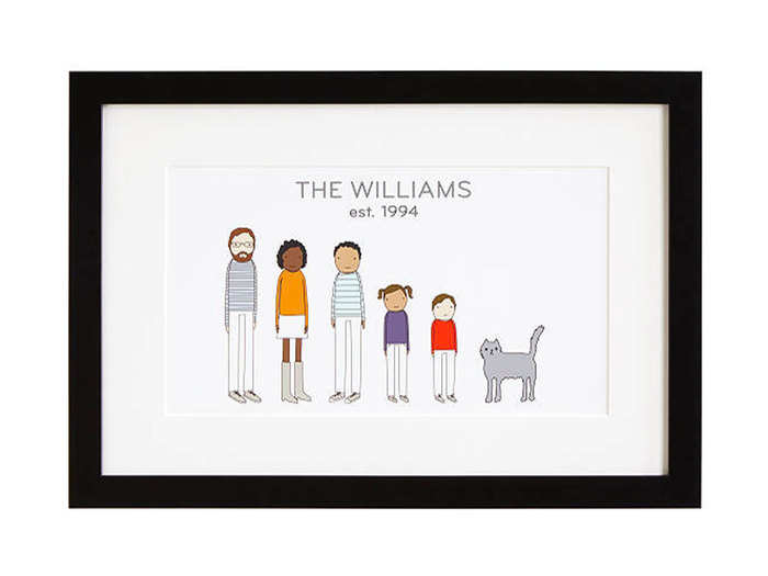 A custom print that celebrates your unique family