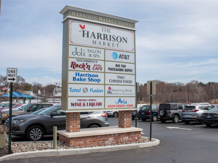 The busiest part of Harrison seemed to be the suburban-looking Harrison Market Square, which included a grocery store, a salon and spa, a liquor store, and a Chinese restaurant.