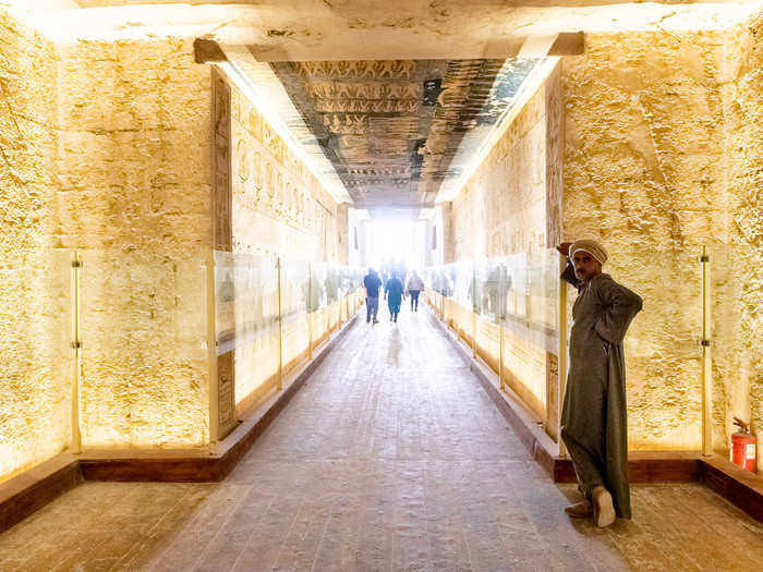 Taking photos inside the tombs is a major no-no unless you pay for an extra ticket that costs $17. And lest you try to be sneaky about it, there are guards in each tomb waiting for you to break the rule.