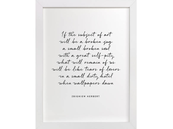 A custom quote print