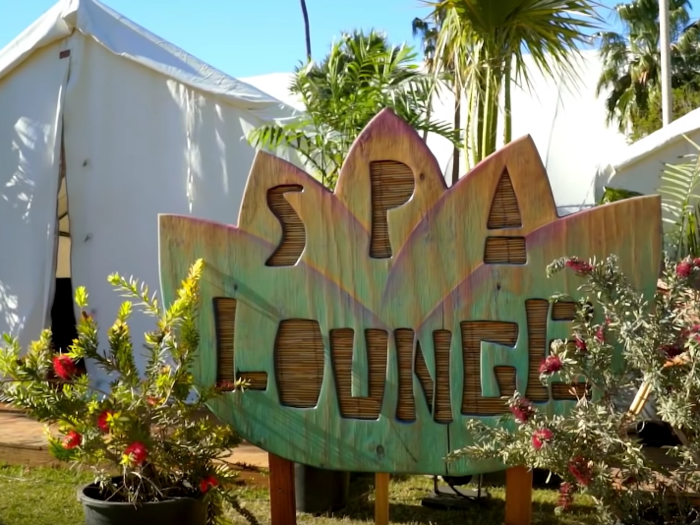 Guests at Safari Campgrounds also have access to a private spa lounge ...